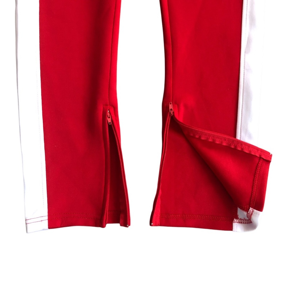 Red Track Pants with White Stripes - Picture 7 of 7